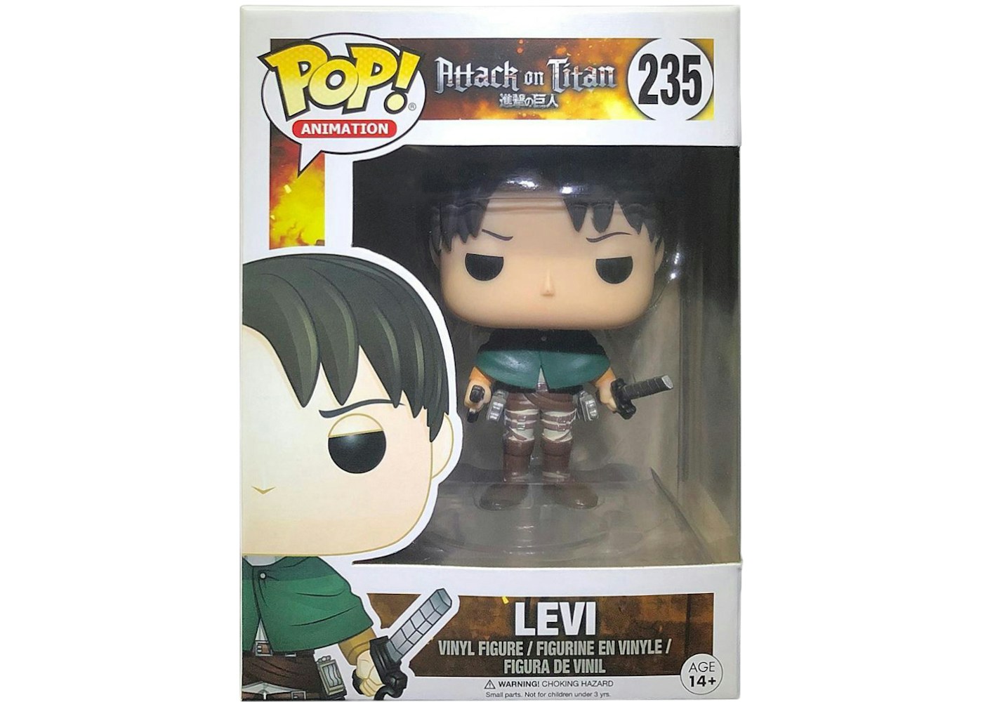 Funko Pop! Animation Attack on Titan Levi Figure #235