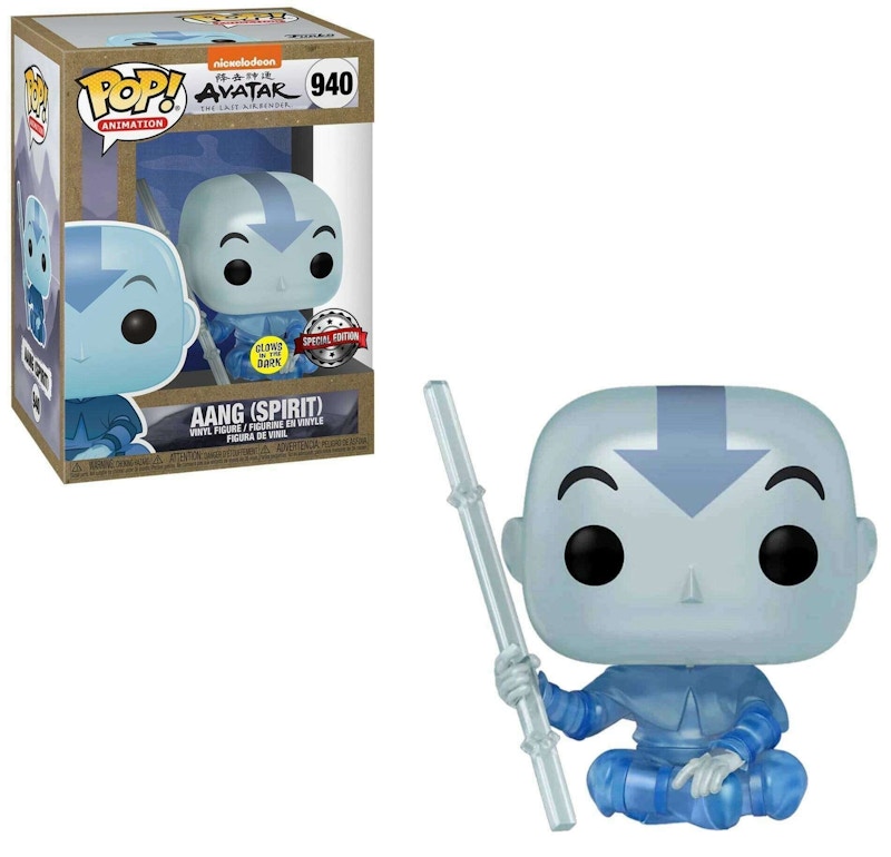 Funko Pop! Animation: Avatar Aang (Spirit)(Glow)(Special Edition) Figure #940