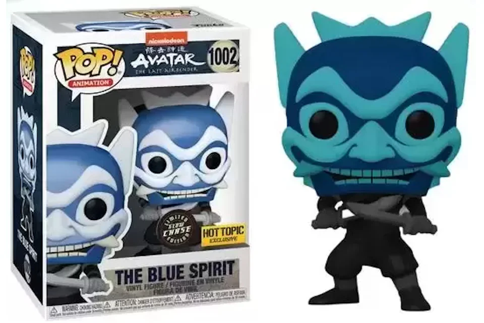 Funko Pop! Animation Avatar The Last Air Bender The Blue Spirit Hot Topic GITD Chase Exclusive Figure #1002