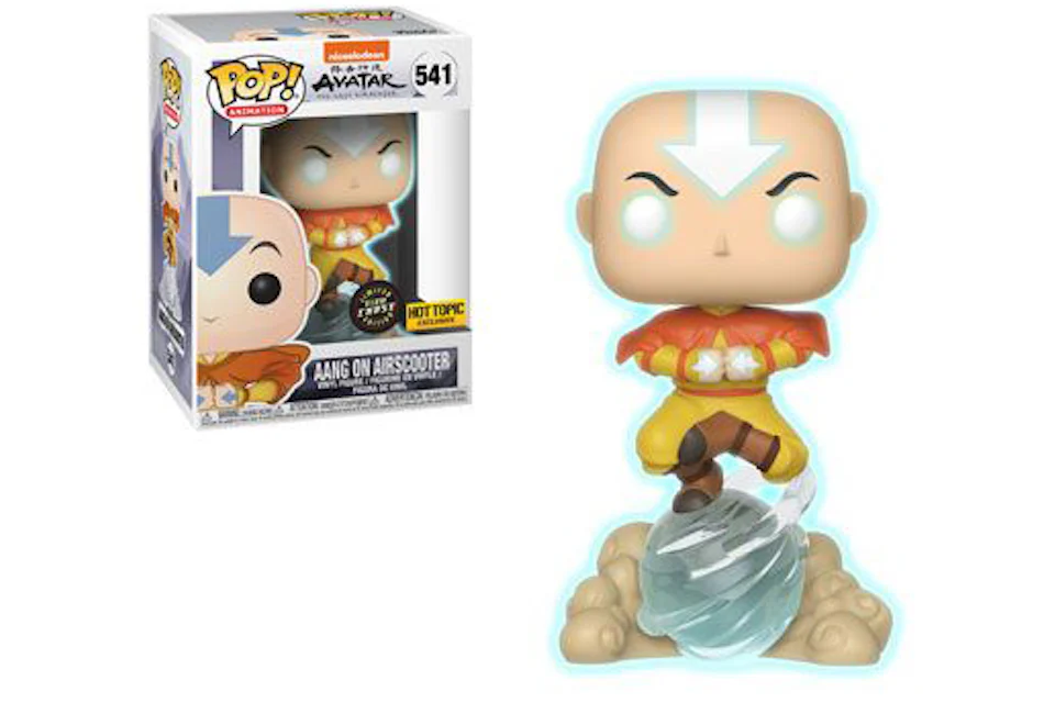 Funko Pop! Animation Avatar: The Last Airbender Aang on Airscooter (Glow Chase) Hot Topic Exclusive Figure #541