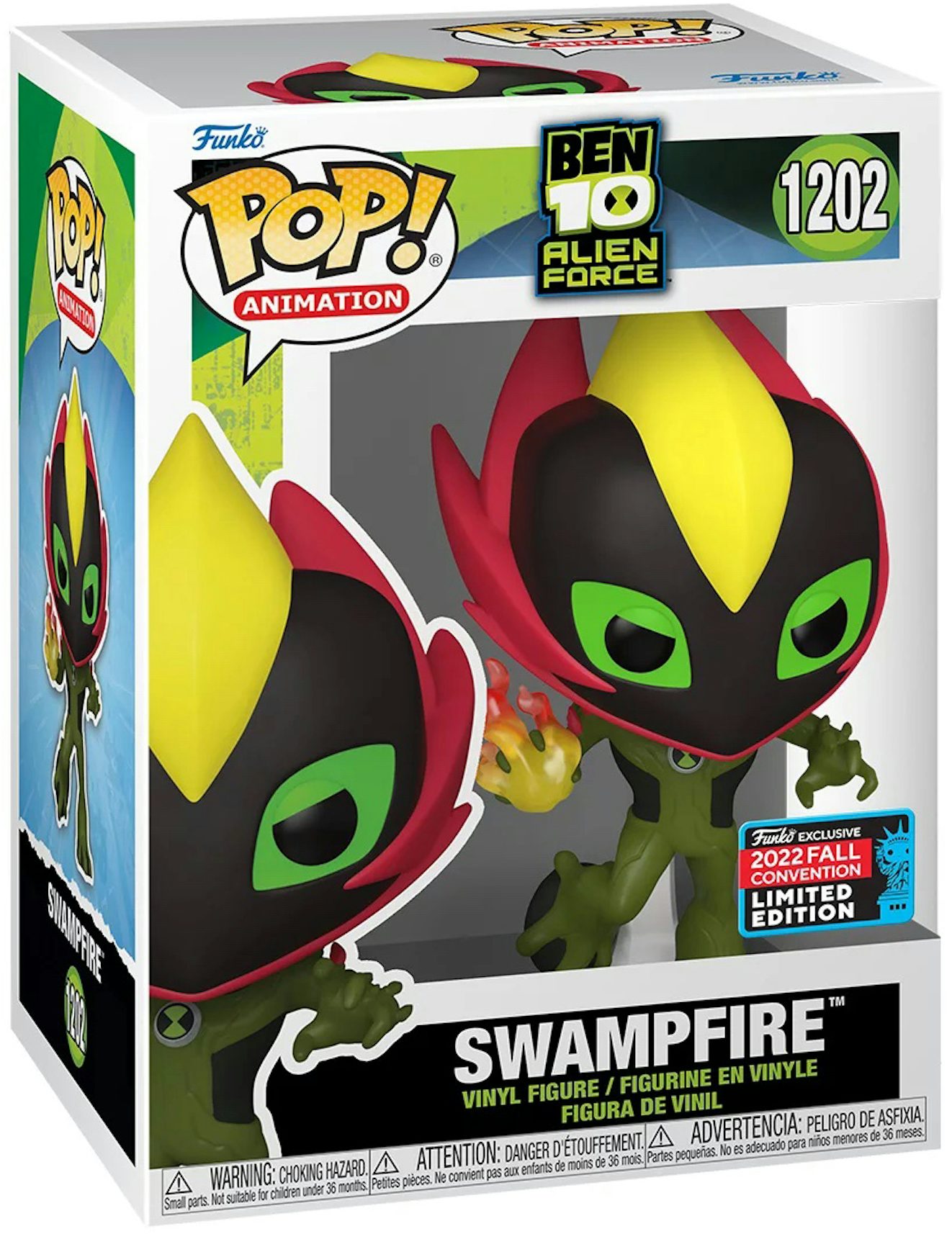 Funko Pop! Animation Ben 10 Alien Force Swampfire 1202 Exclusivo