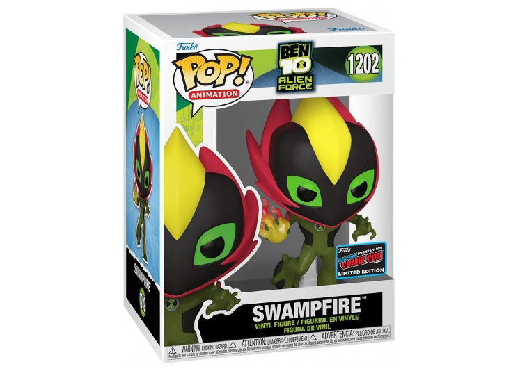 Funko Pop! Animation Ben 10 Alien Force Swampfire 2022 NYCC Exclusive  Figure #1202