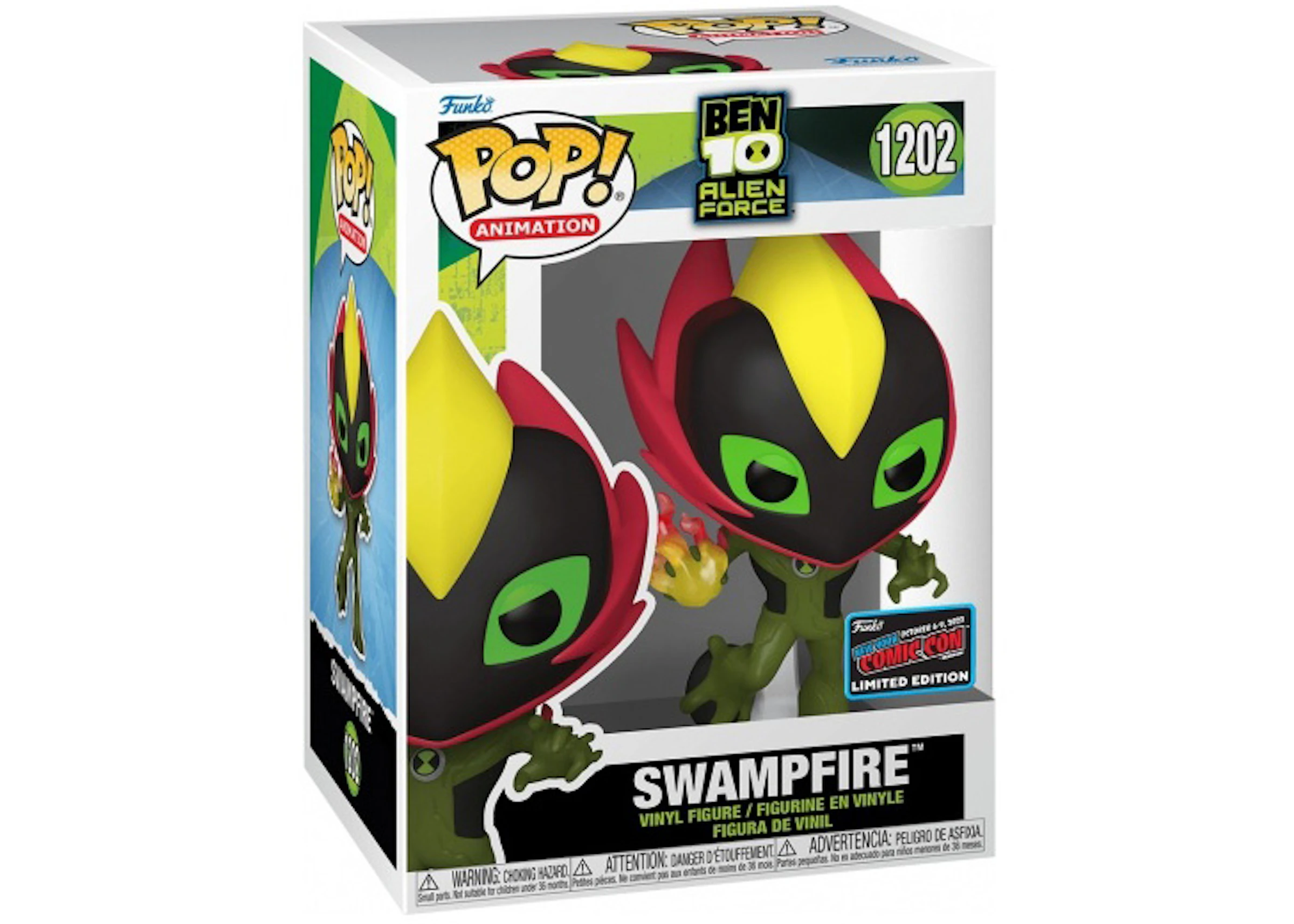 Funko Pop! Animation Ben 10 Alien Force Swampfire 2022 NYCC Exclusive  Figure #1202 - US