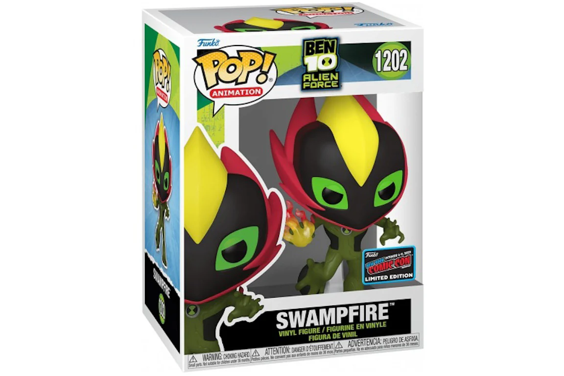 Funko Pop! Animation Ben 10 Alien Force Swampfire 2022 NYCC Exclusive Figure #1202