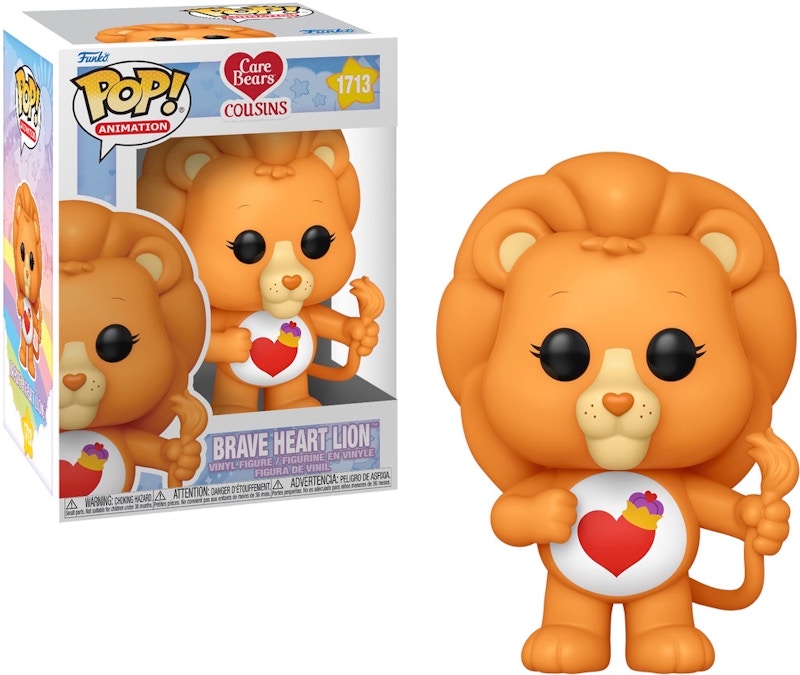 Funko Pop! Animation: Care Bears Cousins Brave Heart Lion Figure #1713 - US