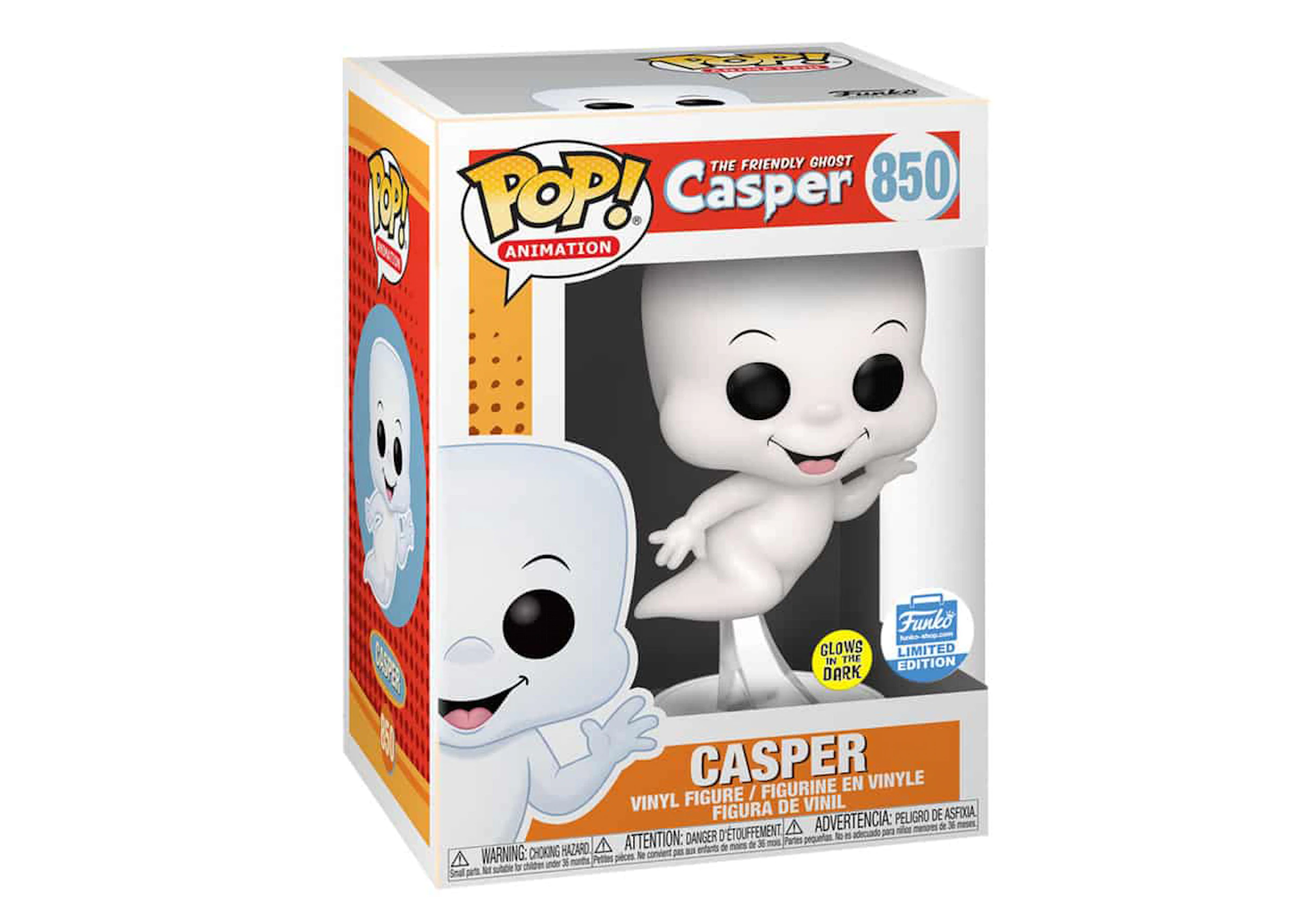 buitenaards wezen Langwerpig Zelden Funko Pop! Animation Casper The Friendly Ghost Casper (Glow) Funko Shop  Figure #850 - US