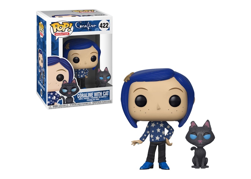 Coraline with cheap cat funko