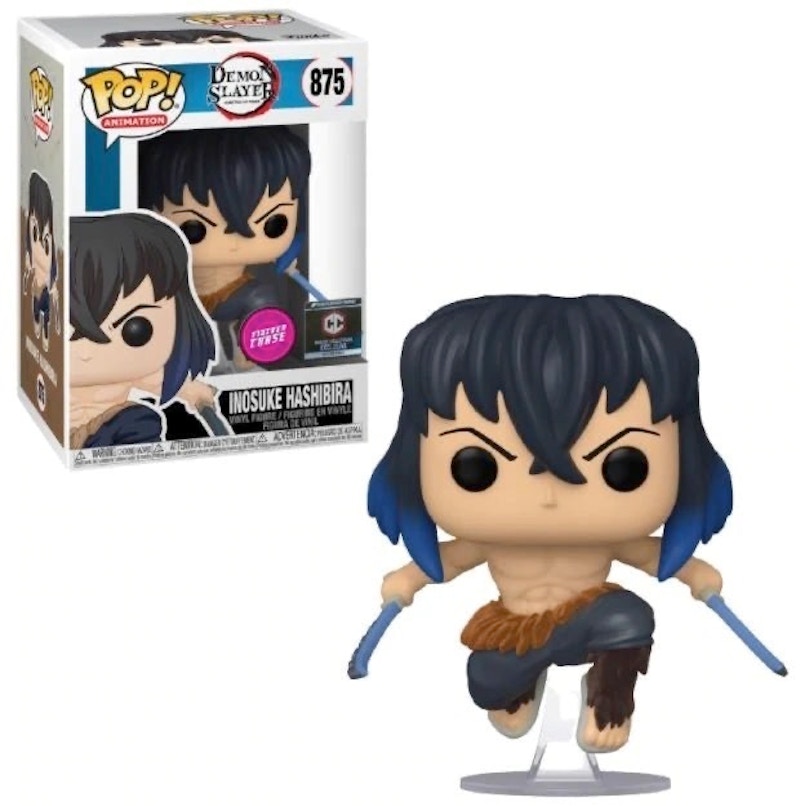 Funko Pop! Animation: Demon Slayer Inosuke Hashibira (Flocked)(Chalice)(Chase) Figure #875