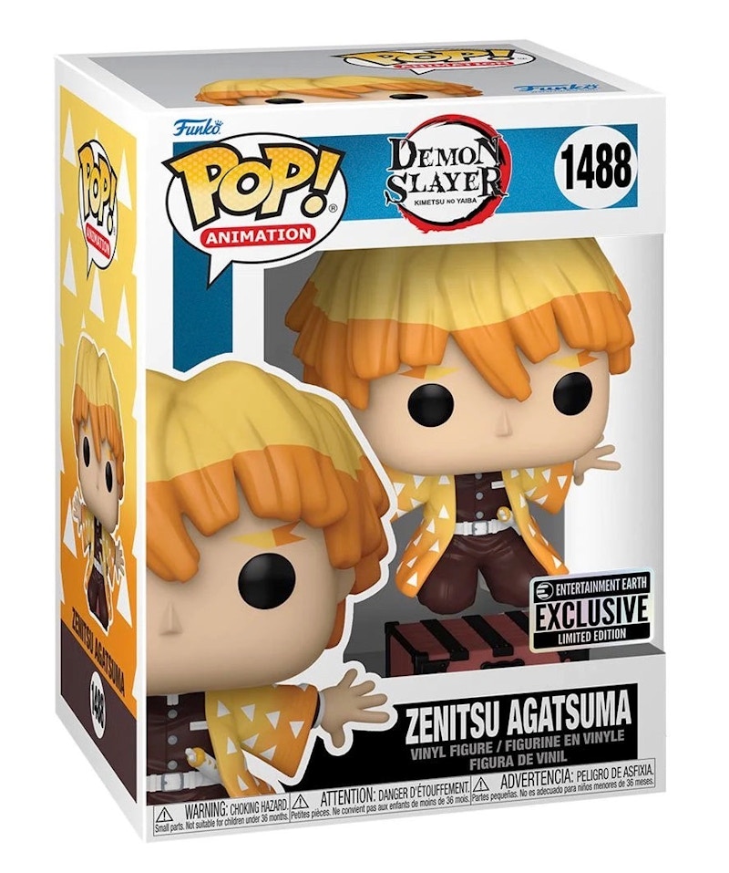 Funko Pop! Animation: Demon Slayer Zenitsu Agatsuma (Entertainment Earth) Figure #1488