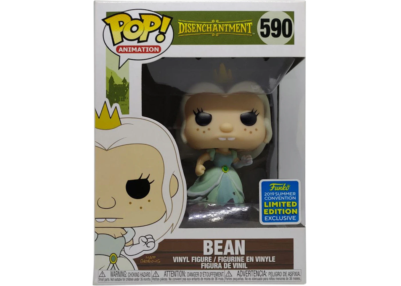 Inficere mikrocomputer Tag væk Funko Pop! Animation Disenchantment Bean Summer Convention Exclusive Figure  #590 - JP