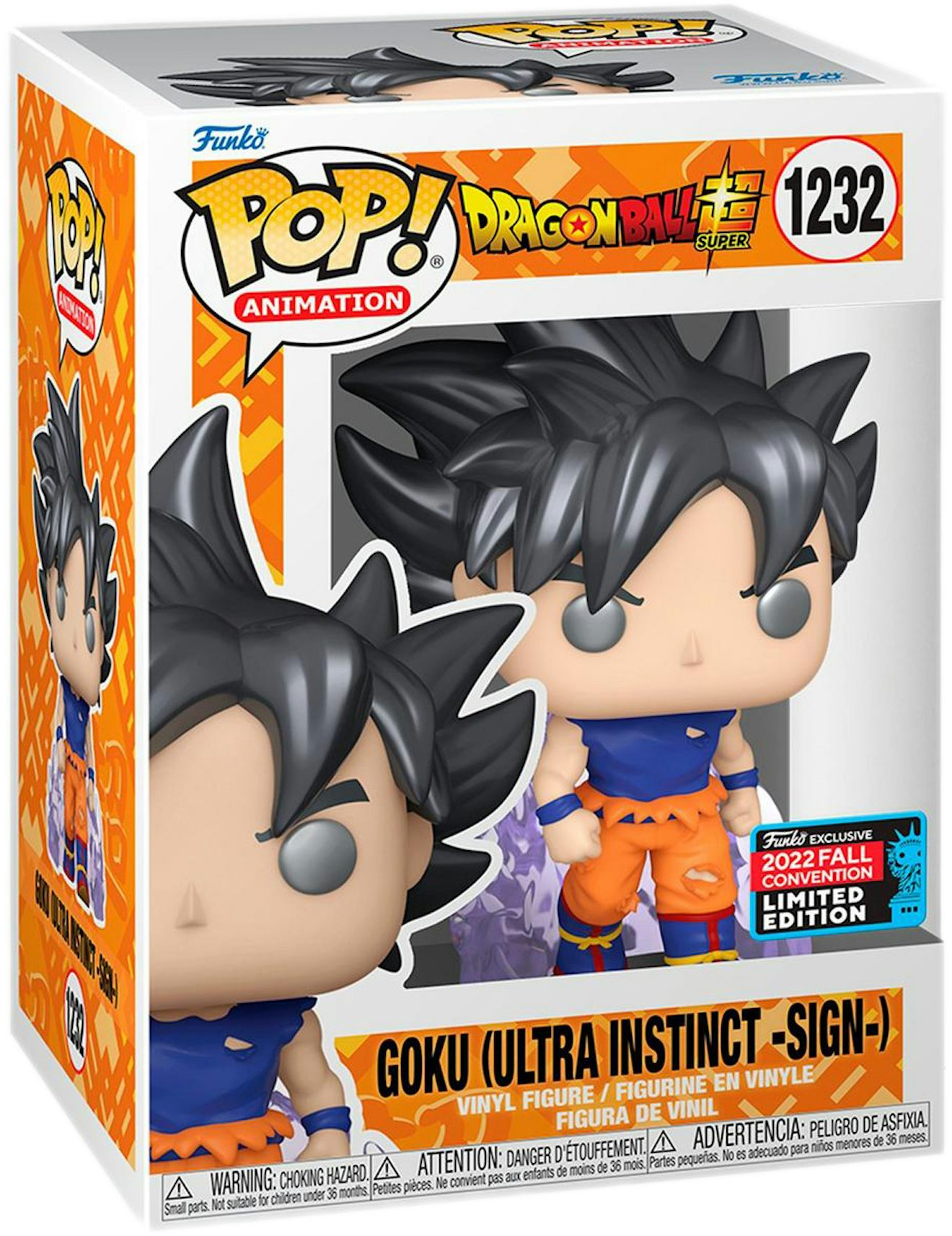 Funko Pop Goku Ultra Instinct Sign Dragon Ball Super Limited