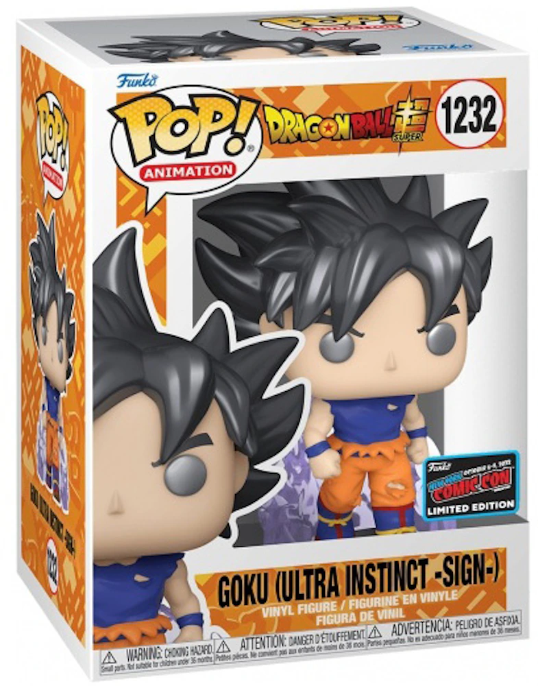 Funko Pop! Super Goku (Ultra Instinct -Sign-) 2022 NYCC Exclusive Figure #1232 - ES