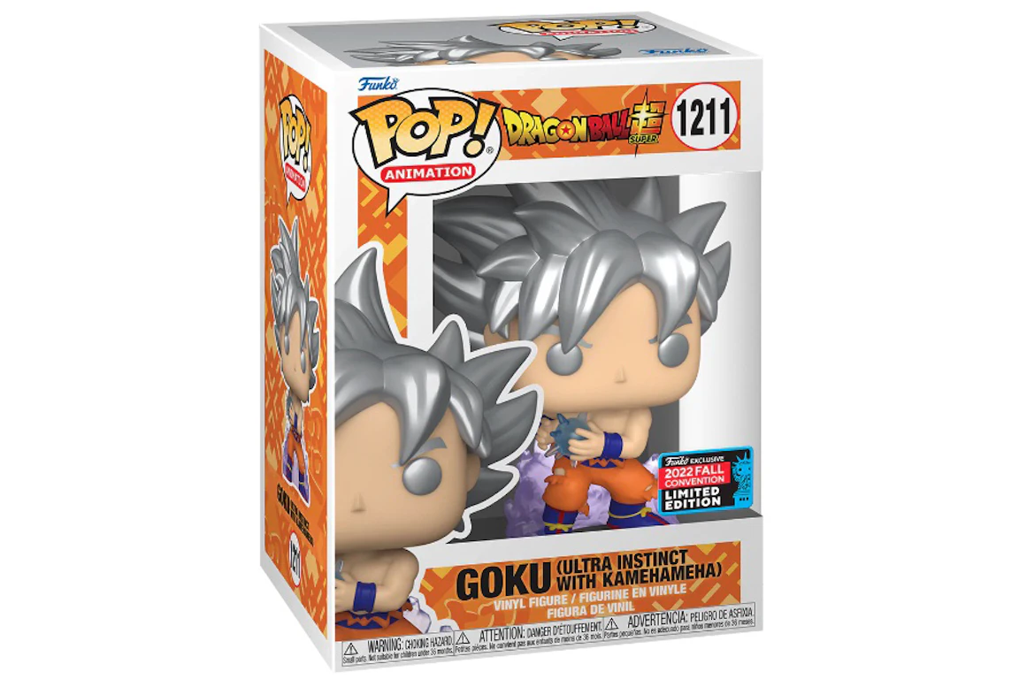 Funko Pop! Animation Dragon Ball Super Goku (Ultra Instinct with Kamehmeha) 2022 Fall Convention Exclusive Figure #1211