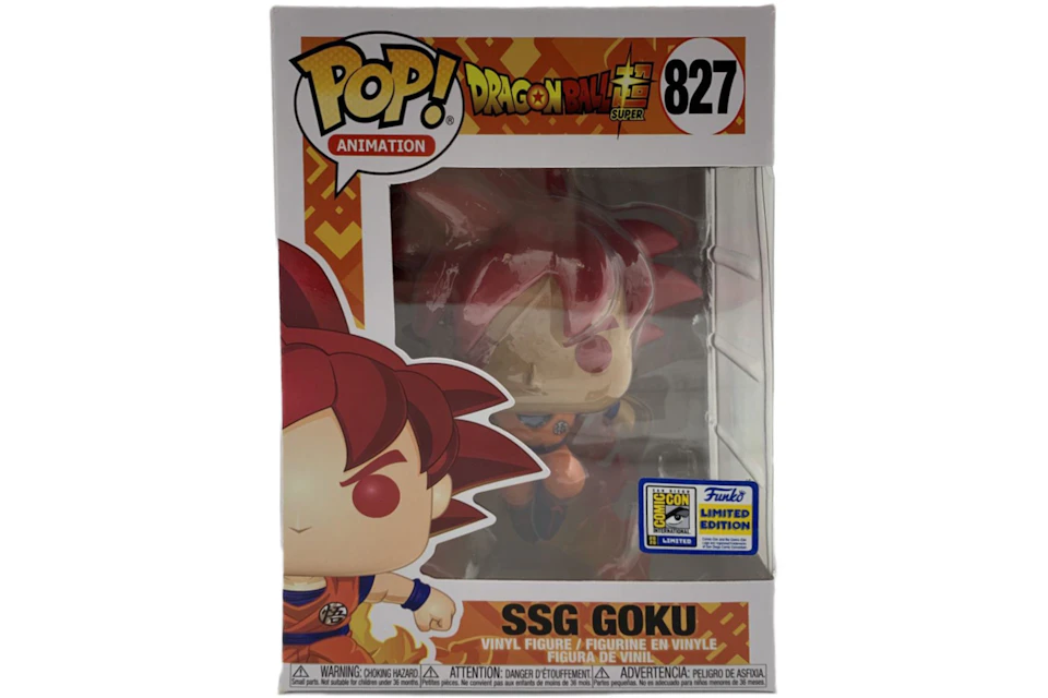 Funko Pop! Animation Dragon Ball Super SSG Goku SDCC Exclusive Figure #827  - US