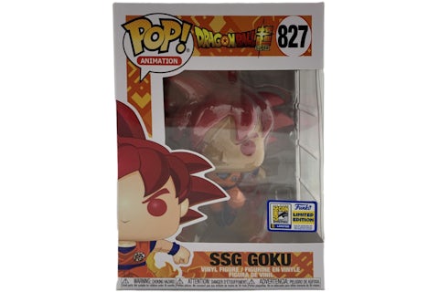 Funko Pop! Animation Dragon Ball Super SSG Goku SDCC Exclusive