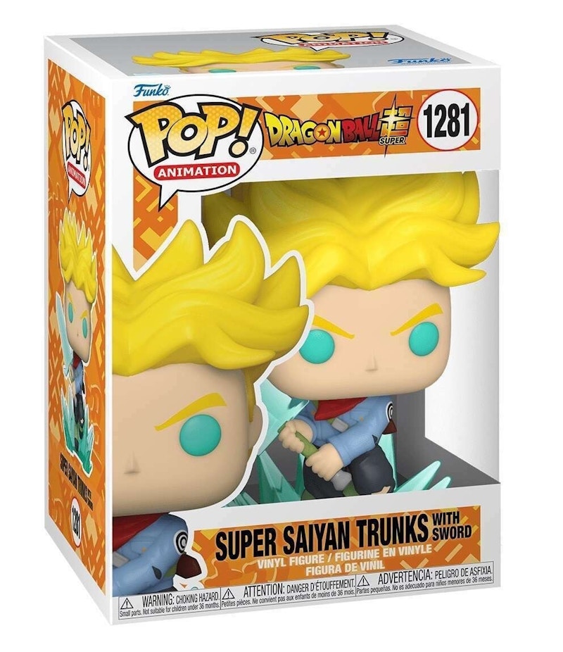 Funko Pop! Animation: Dragon Ball Super Super Saiyan Trunks w/ Sword Figure #1281
