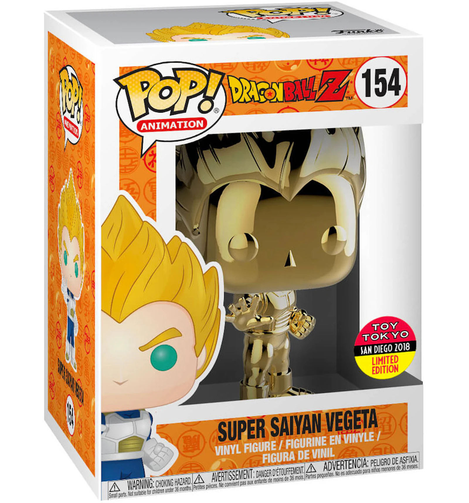 Funko Pop Animation Dragon Ball Z Super Saiyan Vegeta 18 Toy Tokyo Sdcc Exclusive Figure 154 Us Funko Pop Animation Dragon Ball Z Super Saiyan Vegeta 18 Toy Tokyo Sdcc Exclusive Figure 154 Us