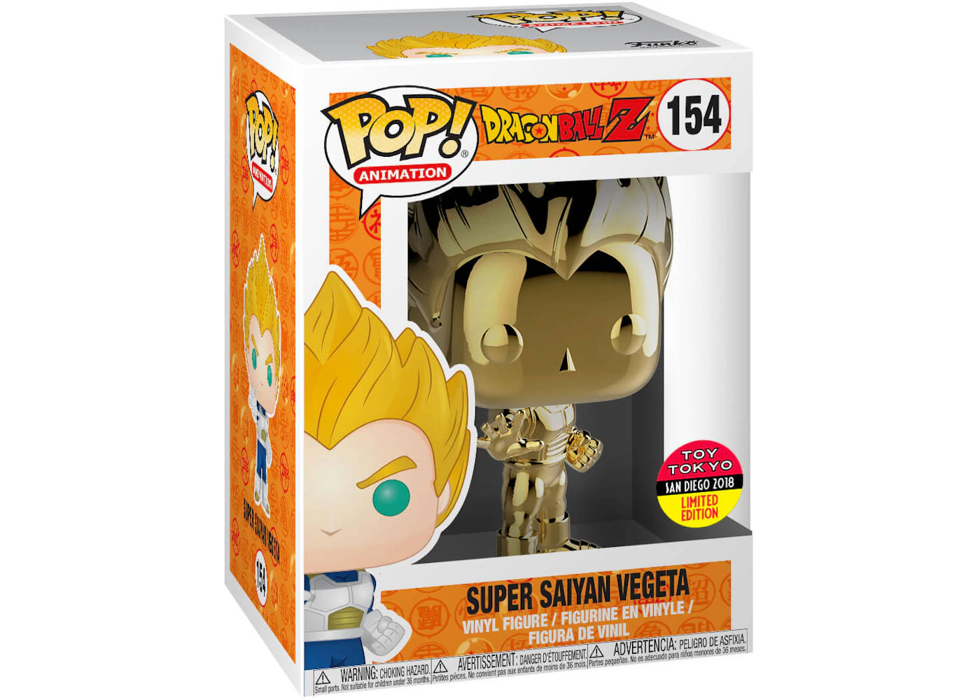 Funko Pop Animation Dragon Ball Z Super Saiyan Vegeta 18 Toy Tokyo Sdcc Exclusive Figure 154 Us Funko Pop Animation Dragon Ball Z Super Saiyan Vegeta 18 Toy Tokyo Sdcc Exclusive Figure 154 Us