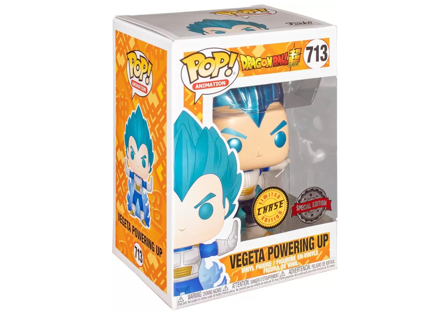 Funko Pop! Animation Dragon Ball Z Vegeta Powering Up Chase Special Edition  Figure #713