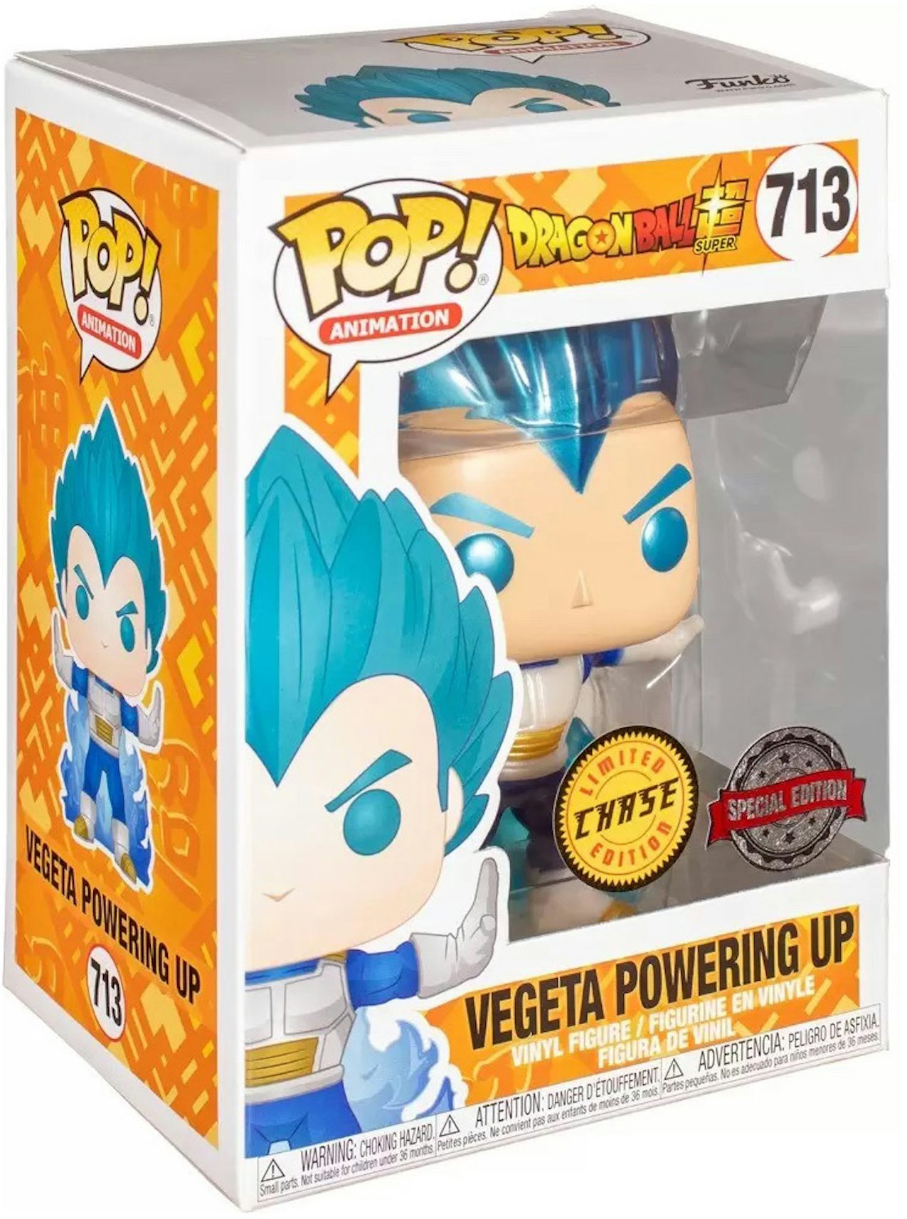 Funko Pop! Animation Dragon Ball Z Vegeta Powering Up Chase Special Edition  Figure #713 - US