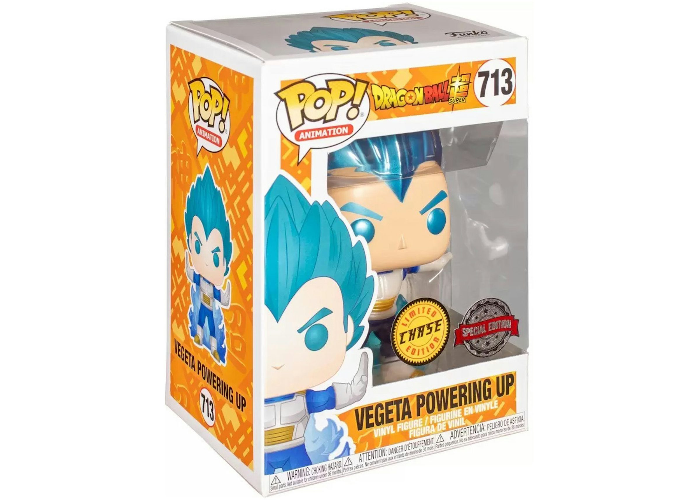 Funko Pop! Animation Dragon Ball Z Vegeta Powering Up Chase Special Edition  Figure #713 - US
