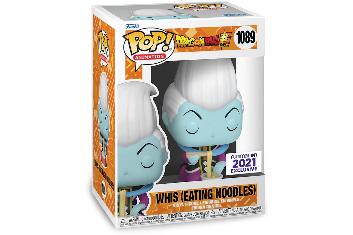 Funko Pop! Animation Dragon Ball Z Whis (Eating Noodles) 2021 Funimation Exclusive Figure #1089