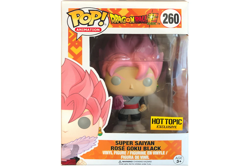Funko Pop! Animation Dragonball Super Super Saiyan Rose Goku Black Hot Topic Exclusive Figure #260