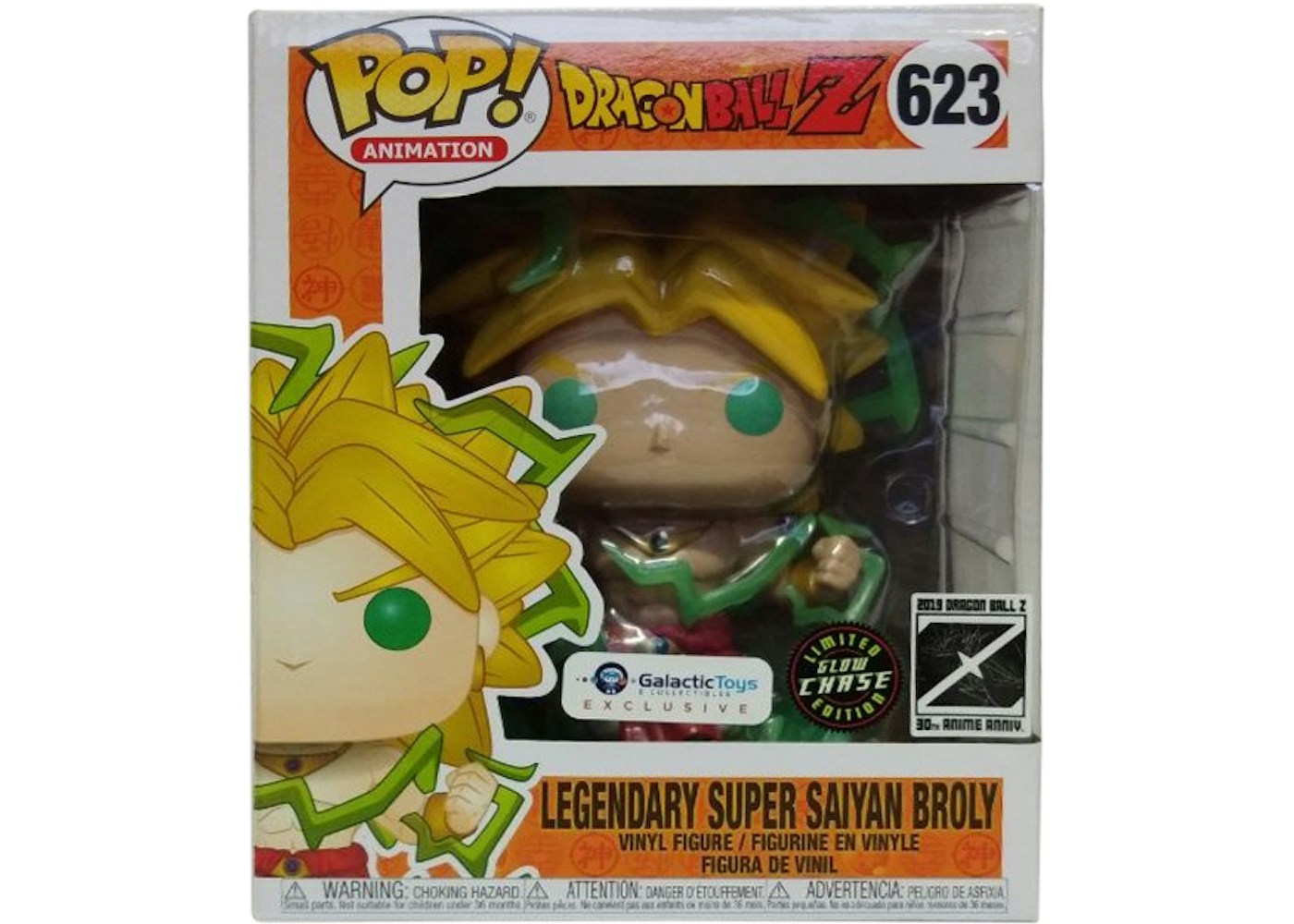 Funko Pop Animation Dragonball Z Legendary Super Saiyan Broly 30th Anime Anniversary Galactic Toys Exclusive Glow Chase 6 Inch Figure 623 Funko Pop Animation Dragonball Z Legendary Super Saiyan Broly 30th Anime Anniversary Galactic Toys Exclusive Glow Chase 6 Inch Figure 623