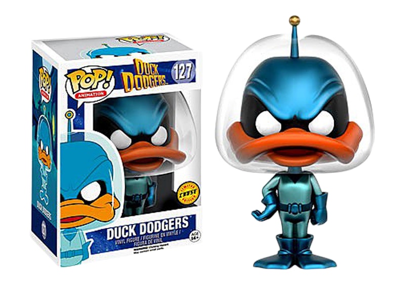 Funko Pop! Animation Duck Dodgers Duck Dodgers (Metallic) (Chase) Figure  #127