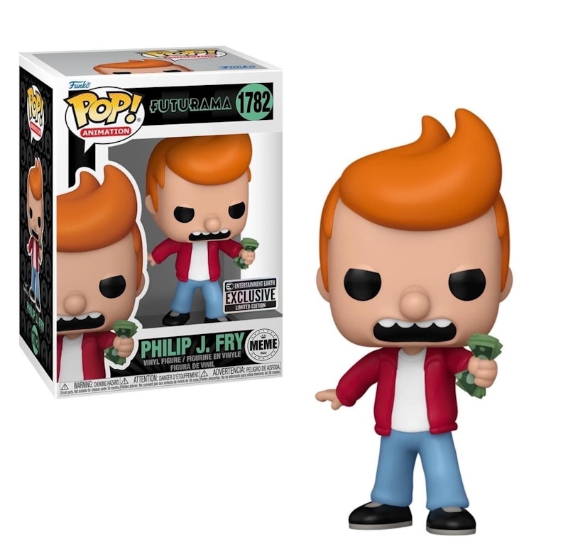 Funko Pop! Animation: Futurama Phillip J. Fry (Meme) (Entertainment Earth) Figure #1782