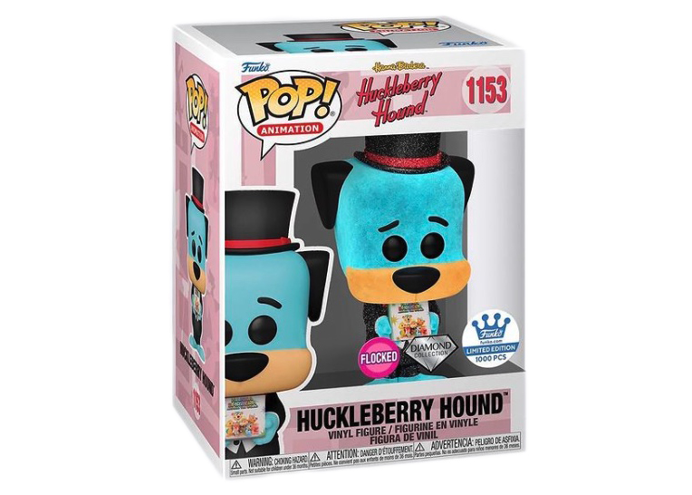 Funko Pop! Animation Huckleberry Hound Flocked Diamond Collection Funko  Shop Exclusive Figure #1153 (LE 1000)