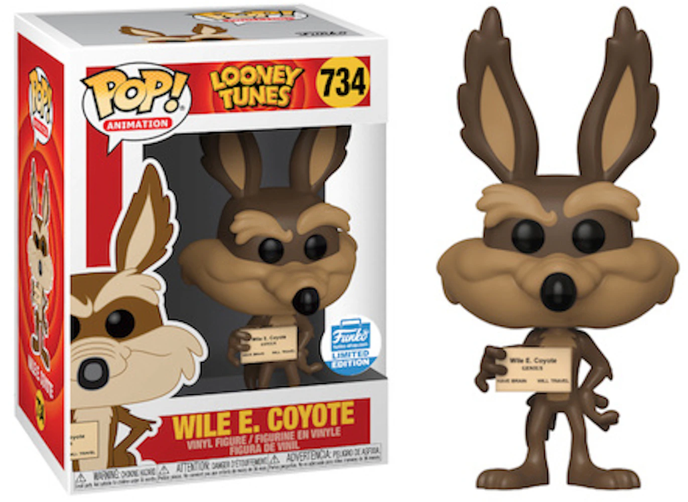 Funko Pop! Animation Looney Tunes E. Coyote Funko Shop Exclusive Figure #734 - FW19 - US