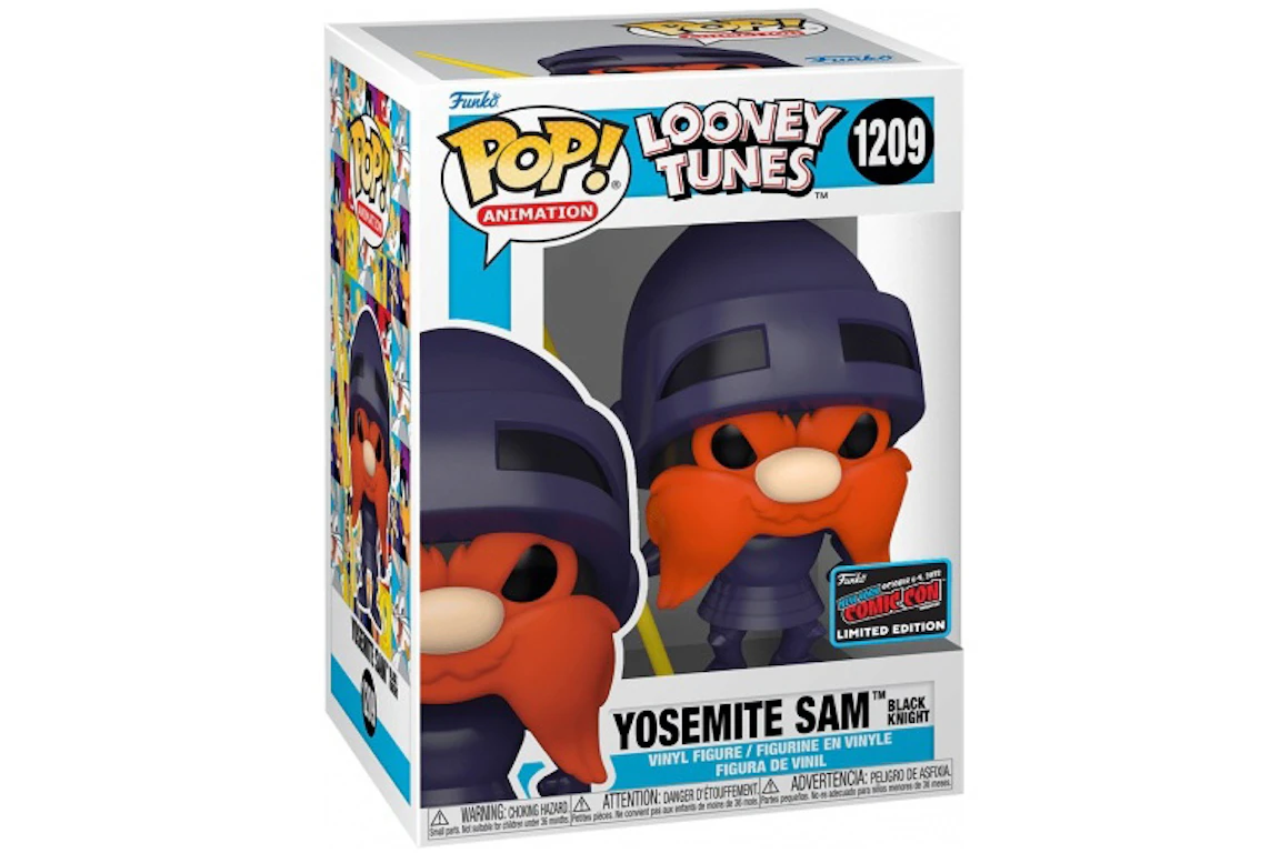 Funko Pop! Animation Looney Tunes Yosemite Sam as Black Knight 2022 NYCC Exclusive Figure #1209