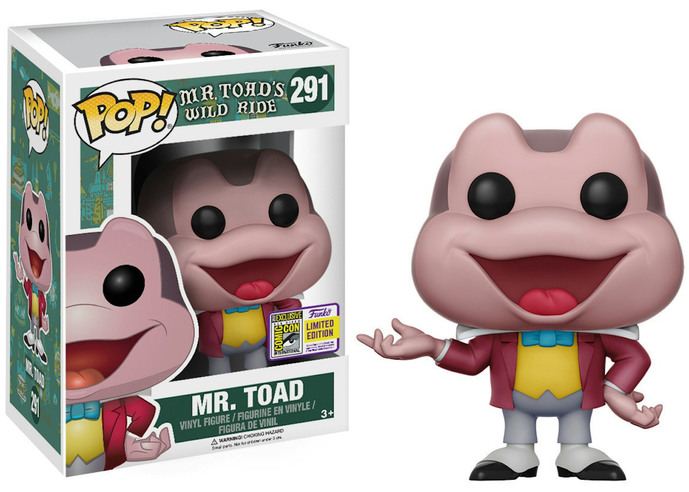 Funko Pop! Animation Mr. Toad's Wild Ride Mr Toad SDCC Figure #291