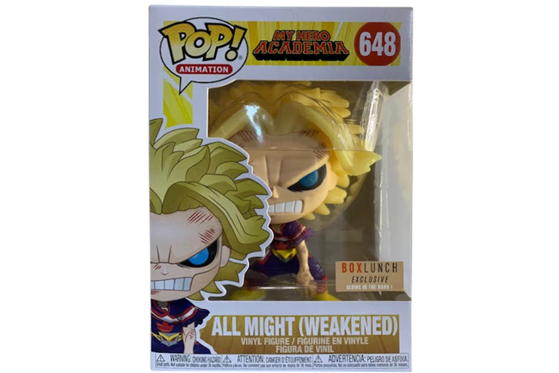 Funko Pop! Animation My Hero Academia All Might (Weakened) Box Lunch Exclusive Figure #648