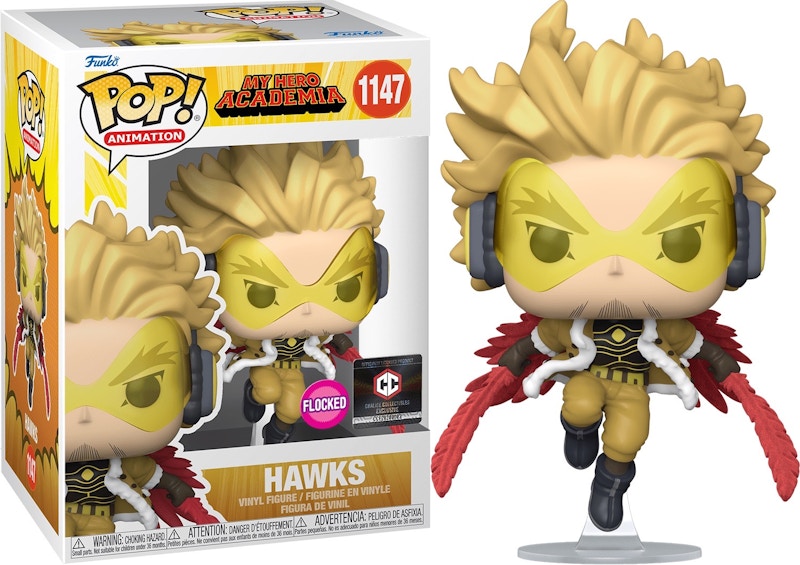 Funko Pop! Animation: My Hero Academia Hawks (Flocked)(Chalice) Figure #1147