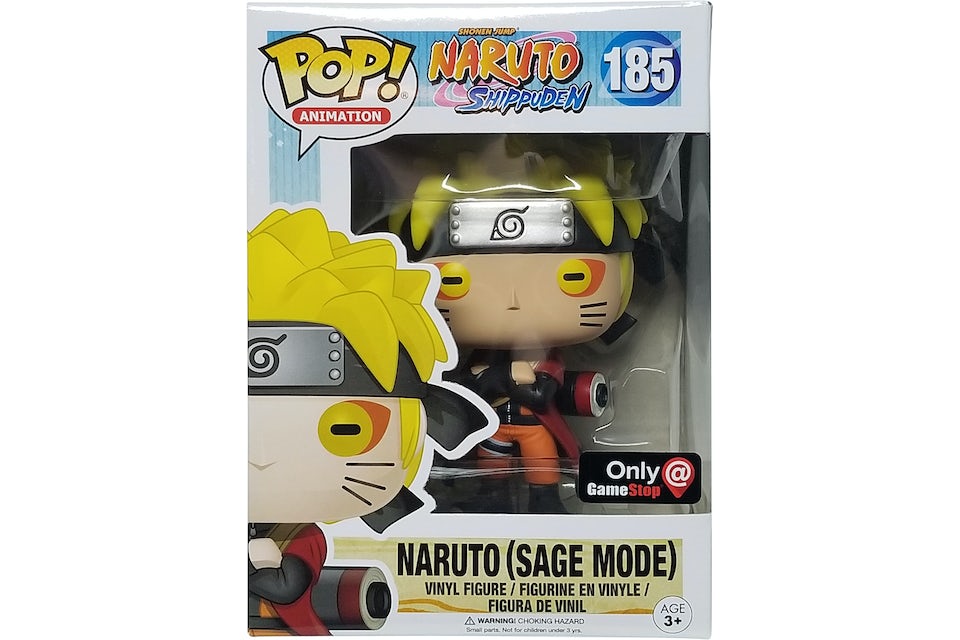 Funko Pop! Animation Naruto Shippuden Naruto (Sage Mode) Gamestop Exclusive  Figure #185 - US