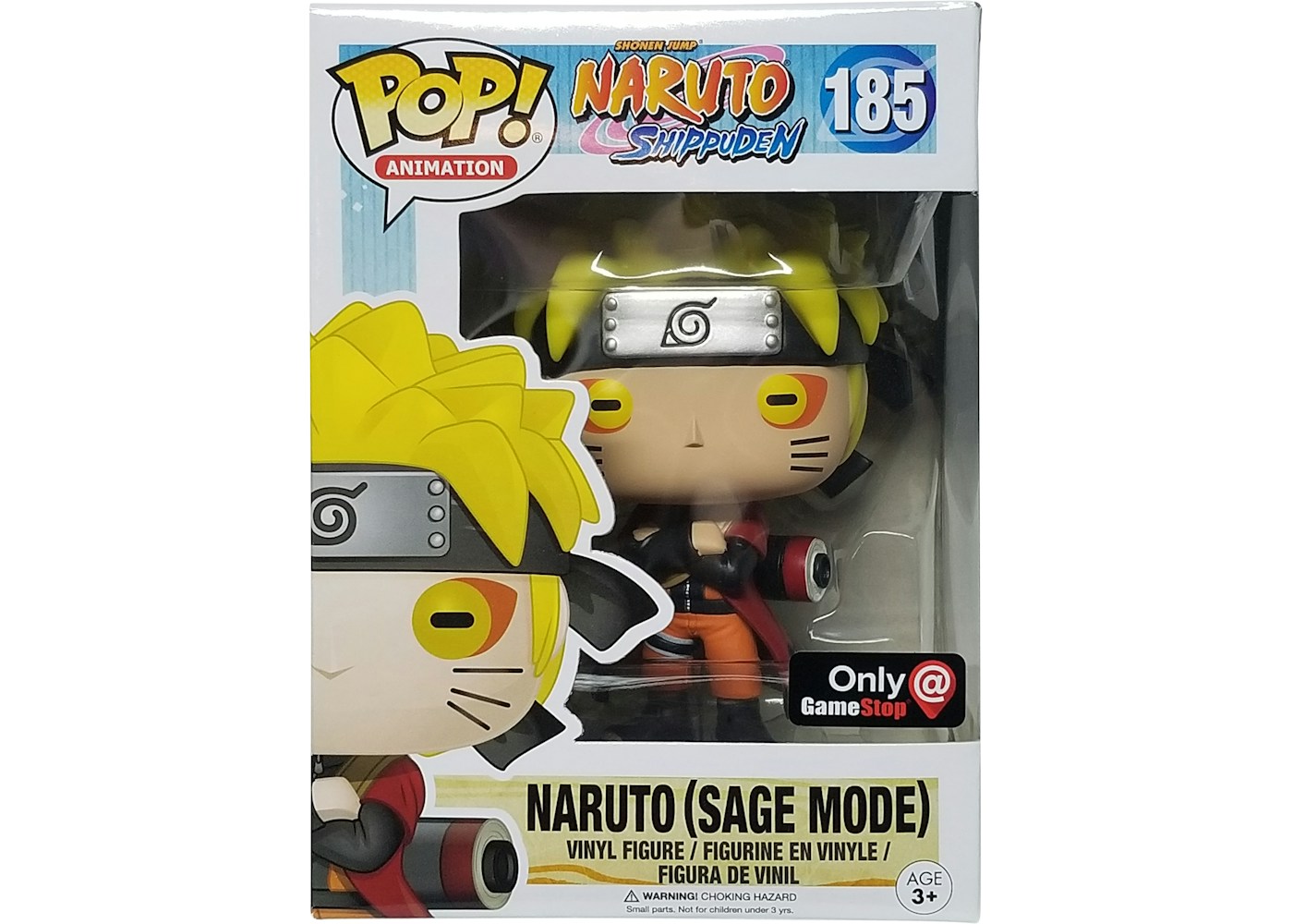 Funko Pop Animation Naruto Shippuden Naruto Sage Mode Gamestop Exclusive Figure 185