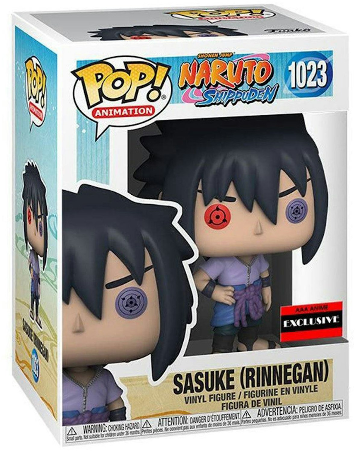 Funko Pop! Animation Naruto Shippuden Sasuke Rinnegan AAA Anime