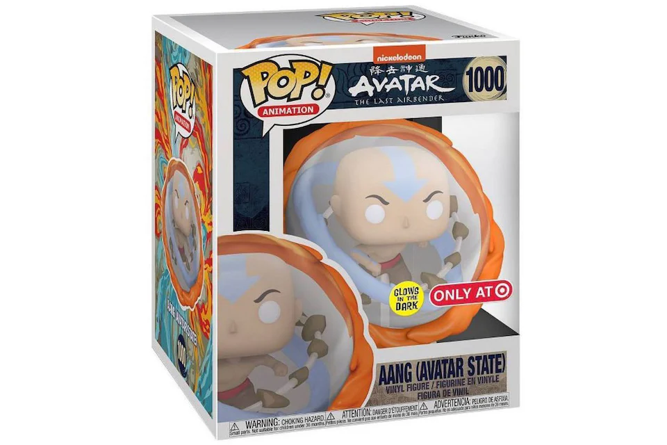 Funko Pop! Animation Nickelodeon Avatar The Last Airbender Aang (Avatar State) (Glow) Target Exclusive Figure #1000