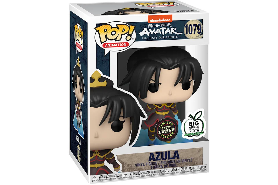 Funko Pop! Animation Nickelodeon Avatar The Last Airbender Azula Big Apple Collectibles GITD Chase Exclusive Figure #1079