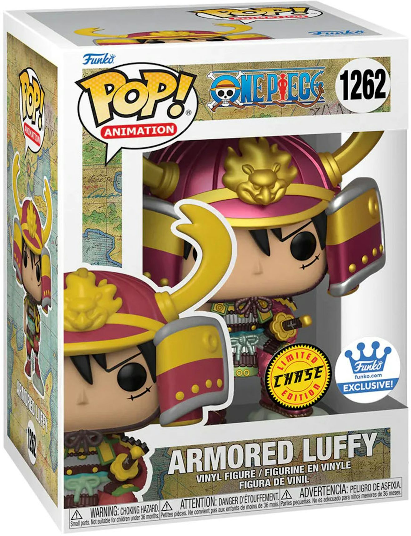 Funko Pop! Animation One Piece Armored Luffy Chase Edition Funko Shop  Exclusive Figure #1262