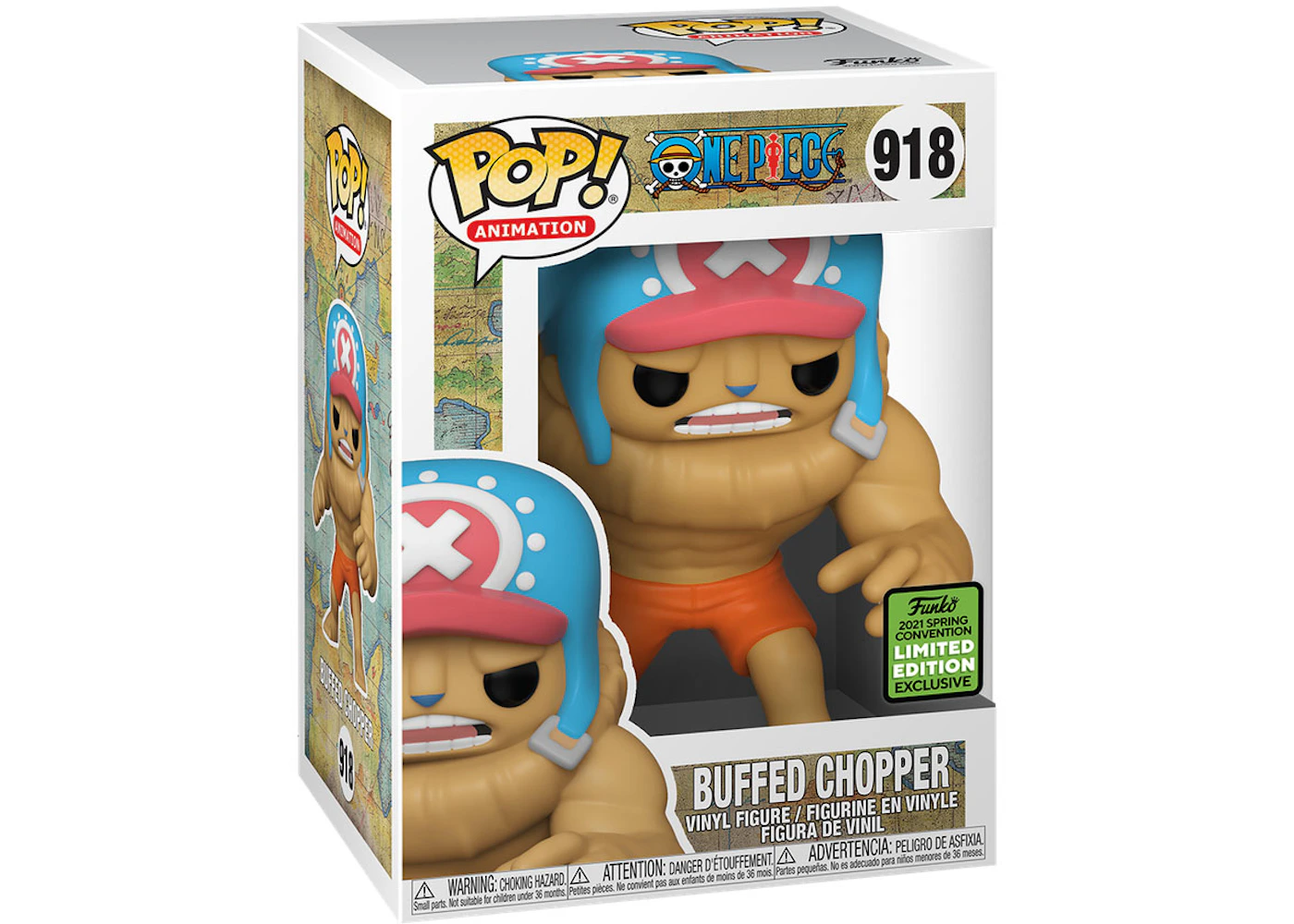 Funko Pop Animation One Piece Buffed Chopper 21 Spring Convention Exclusive Figure 918 Funko Pop Animation One Piece Buffed Chopper 21 Spring Convention Exclusive Figure 918