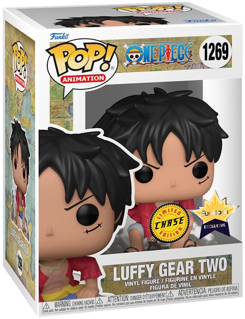 Funko Pop! Animation One Piece Luffy Gear Two Chase Edition Fundom  Exclusive Figure #1269 - US