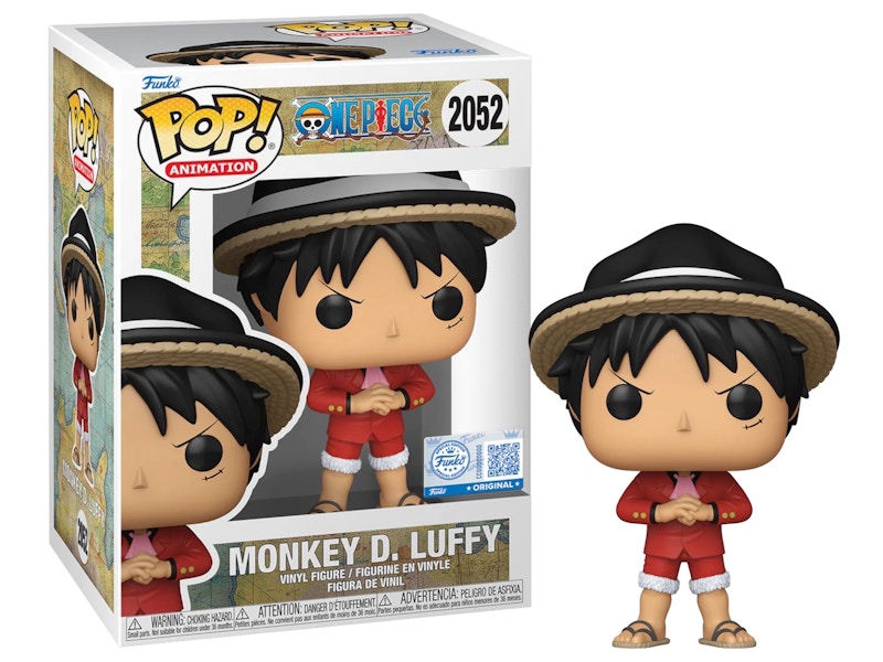 Funko Pop! Animation: One Piece Monkey. D. Luffy (Entertainment Earth/Sticker) Figure #2052