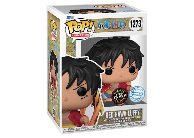 Funko Pop Animation One Piece Rot Hawk Ruffy Special Edition Chase Exklusive Figur 1273 DE