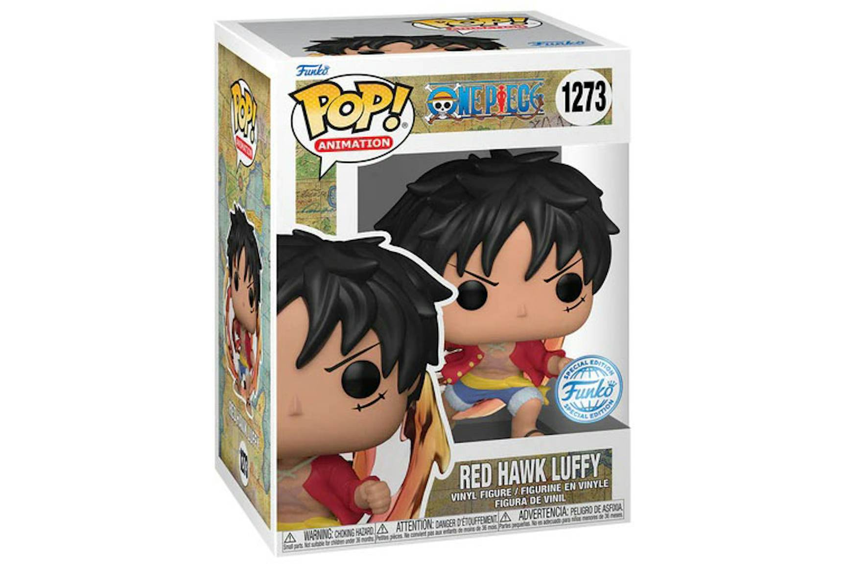 Funko Pop! Animation One Piece Red Hawk Luffy Special Edition Figure ...