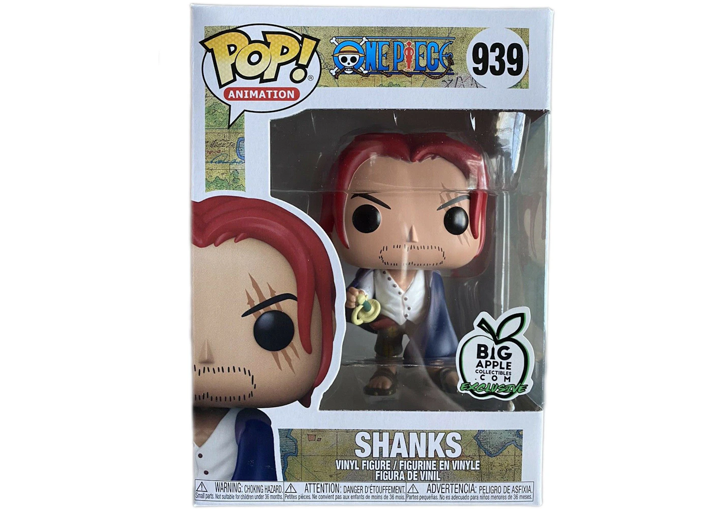 Funko Pop Animation One Piece Shanks Big Apple Collectibles Exclusive Figure 939 Fw21 Funko Pop Animation One Piece Shanks Big Apple Collectibles Exclusive Figure 939 Fw21
