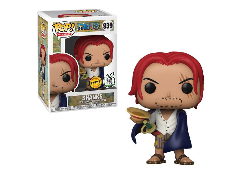 Funko Pop! Animation One Piece Shanks Chase Big Apple Collectibles  Exclusive Figure #939