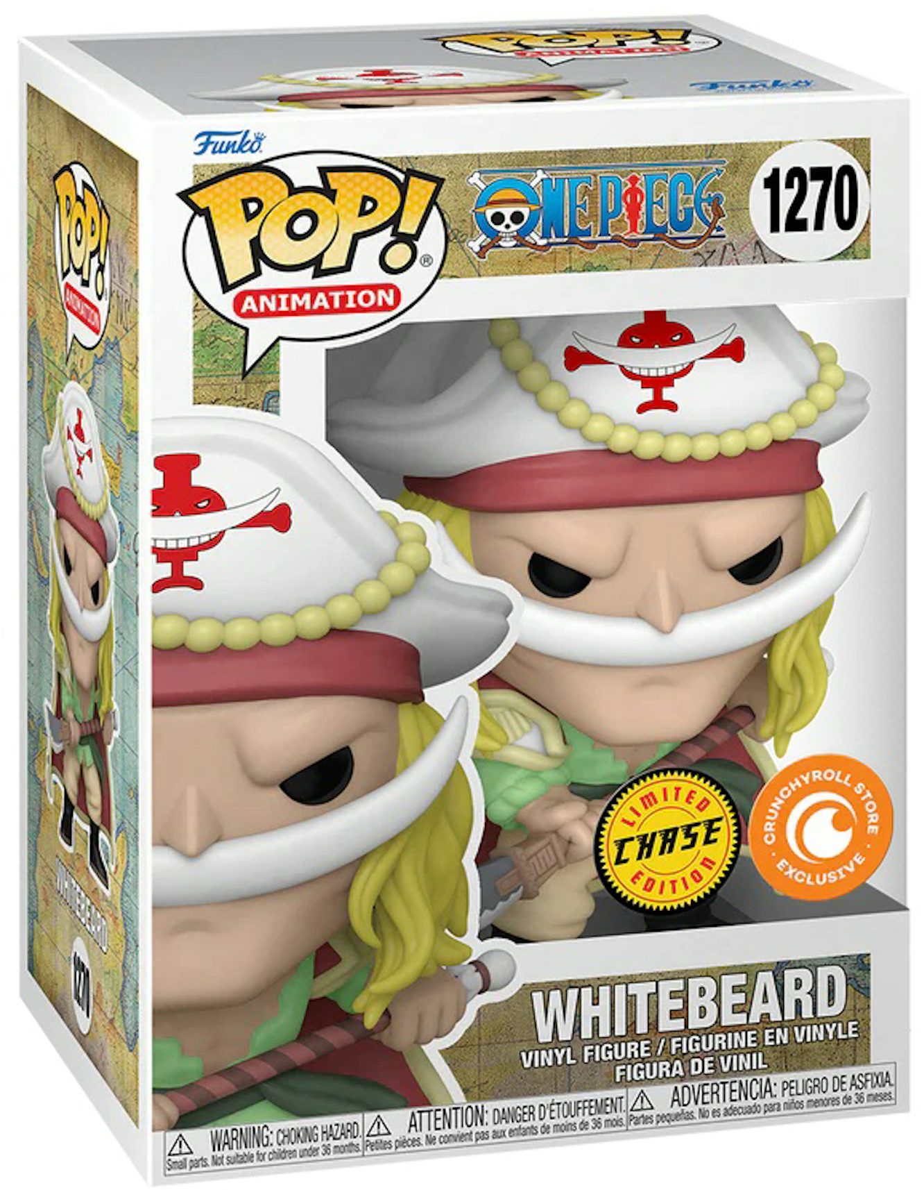Funko Pop! Animation One Piece Whitebeard Chase Edition Crunchy Roll  Exclusive Figure #1270 - US